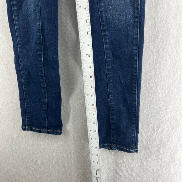 Abercrombie & Fitch Jeans Women 6 Dark Wash Denim Super Skinny Ankle Zip Midrise - Picture 5 of 12